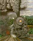 Tom Rock railroad paintings 