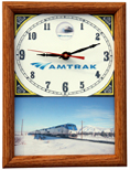 Amtrak California Zephyr Wood-Framed Clock