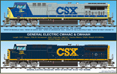 CSX AC4400 Railroad Poster