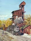 John Coker train and railroad painter and artist