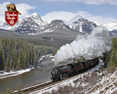Canadian Pacific 2816 at Morant's Curve  8" x 10" Metal Sign