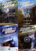 Four Seasons of Steam Train DVDs Set
