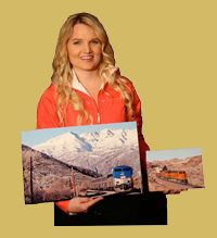 railroad and train poster