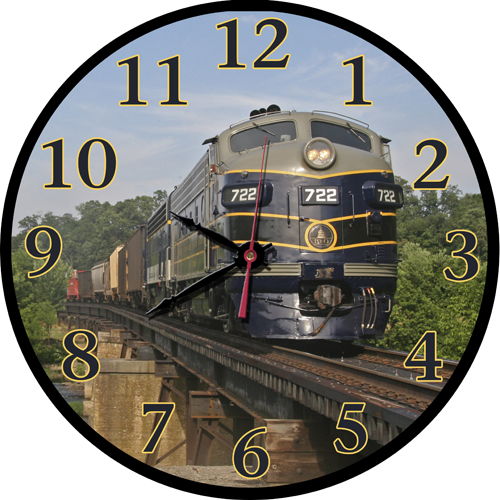 Baltimore & Ohio Round Train Clock
