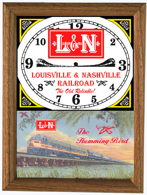 Louisville & Nashville Hummingbid WoodFramed Clock (Clock)