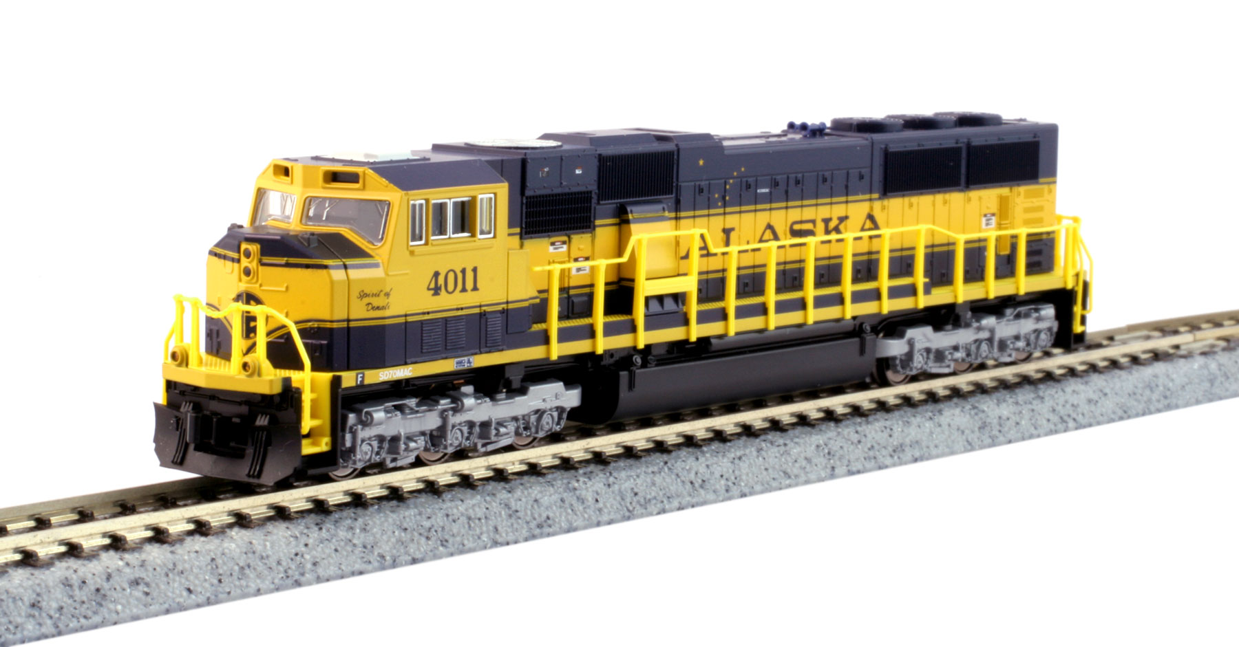 Alaska Railroad EMD SD70MAC 4011 with DCCN Scaleby Kato