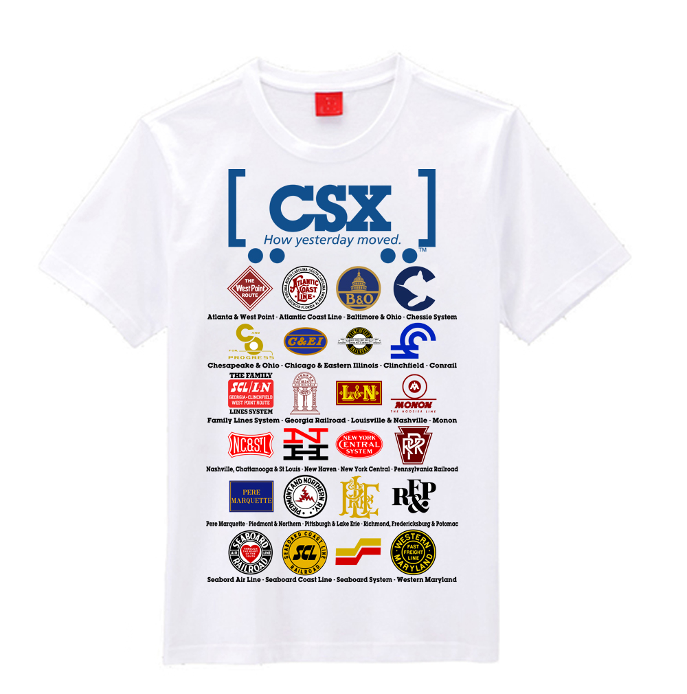 CSX Heritage Logos T-Shirts and Sweats - A-Trains.com