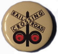 Railroad Crossbuck Blinking Button