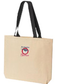 Burlington Route Zephyr Embroidered Tote Bag