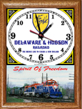 Delaware & Hudson Bicentennial Framed Clock