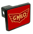 Gulf, Mobile & Ohio Logo Trailer Hitch Cover Train