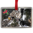 Durango & Silverton Snowy Mountain Train Christmas Ornament