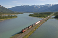 Canadian National Jasper Lake-TrainPoster