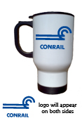 14 oz Stainless Steel Conrail Train Travel Coffee Mug