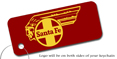 Santa Fe Chief Railroad Logo Train Keychain