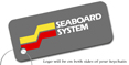 Seaboard  Railroad Logo Train Keychain