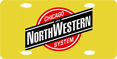 Chicago & North Western License Plate