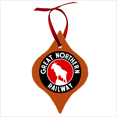Great Northern Railway Logo Aluminum Christmas Ornament