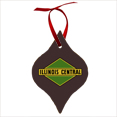 Illinois Central Logo Aluminum Christmas Keychain