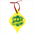 Missouri-Kansas-Texas (Katy) Railroad Logo Aluminum Christmas Ornament
