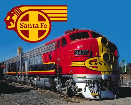 Train Gift Santa Fe Railroad COASTER Chief 