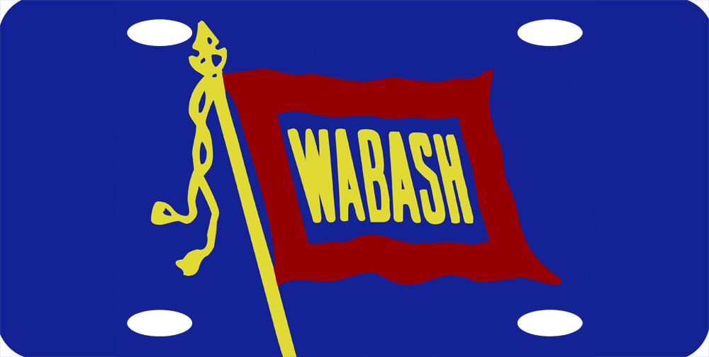 Wabash Logo License Plate