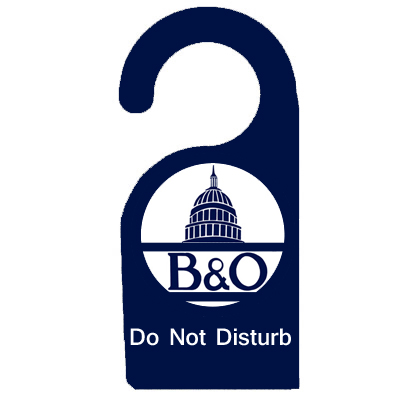 Baltimore & Ohio Railroad Logo Door Hanger - A-Trains.com